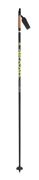 4KAAD CODE 600 Junior Poles - Black w/ Biathlon Strap