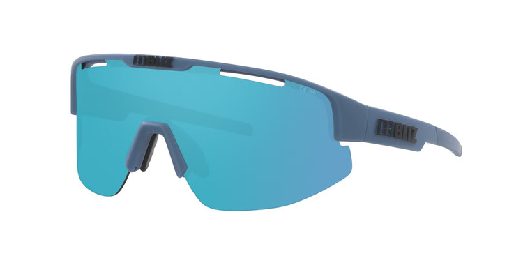 Bliz Matrix, Matte Blue, Smoke w Icy Blue Multi
