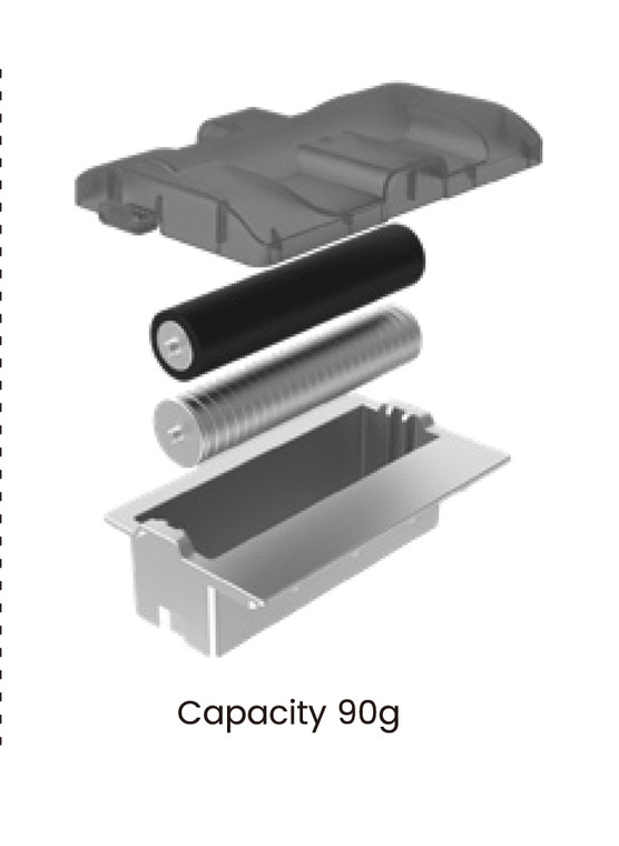 EnjoyWinter T-100 Hot Tub  4 trays for glide and grip wax application