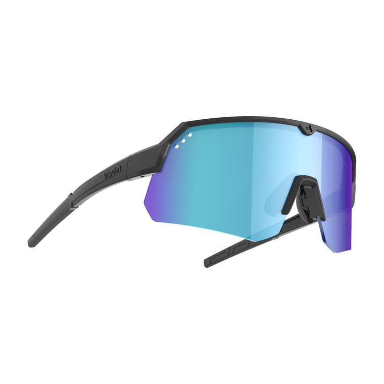 Matt Black w smoke/blue multi