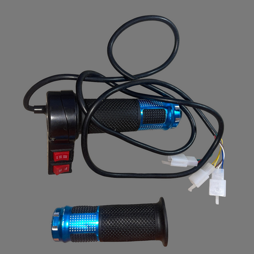1pr E-bike Handlebar Throttle Grip Speed Switch For Electirc Scooter 12V-72V 12z