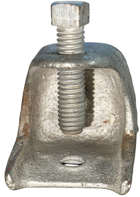 Morris Products 17474 Support Beam Clamp/Mallable Iron, 3/8"-16 Rod Size pd 12z