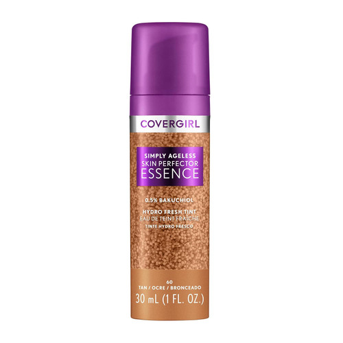 Covergirl Simply Ageless Skin Perfector Essence Foundation, 60 Tan, Sheer 10z