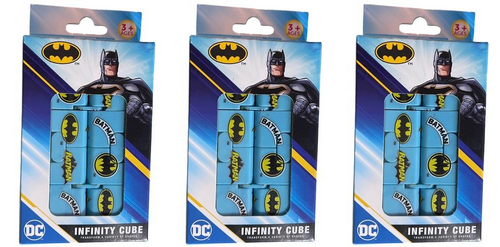 3pk DC Comics BLUE BATMAN Infinity Cube Fidget Toy Anxiety Stress WB Durable 11z
