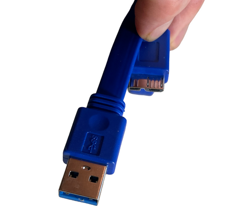 USB 3.0 A Male To Micro B Male Cable Cord 16 inch Data Wire High Speed 5gbps 10z