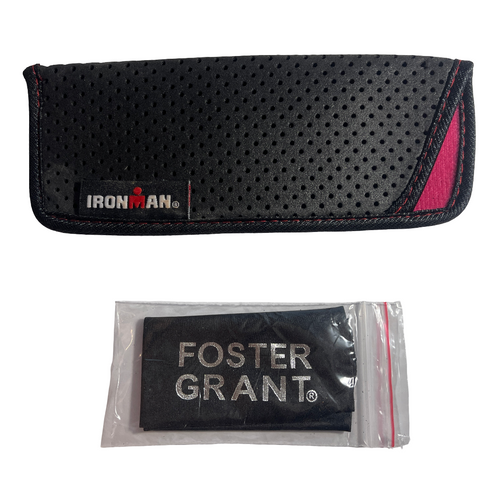 GENUINE Foster Grant IRONMAN Reading Glasses Eyeglasses CASE +CLEANING CLOTH 10z