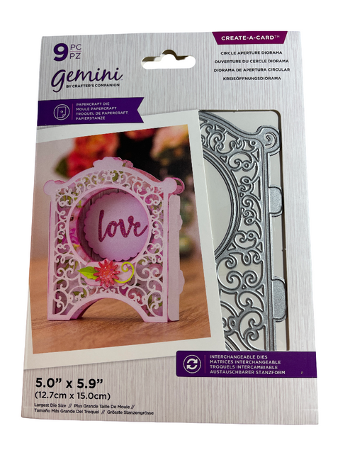 NEW Gemini Crafter's Companion 9pc CREATE-A-CARD 5.0x5.9 GEM-MD-CAD-CIR 10z