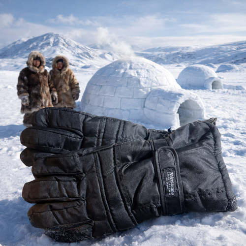 Eskimo Grade THINSULATE Men's Black Cozy Warm Winter Gloves - Size Medium 12z