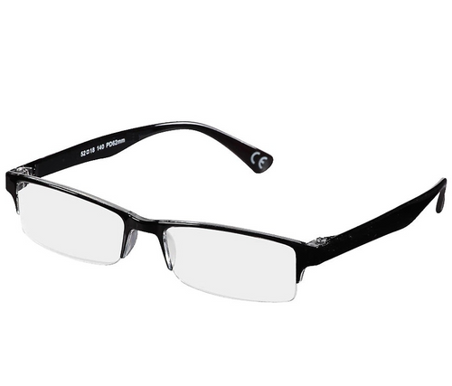 Foster Grant Men's PETE Blk BLACK 1.50 Rectangular Reading Glasses (NC) 9z