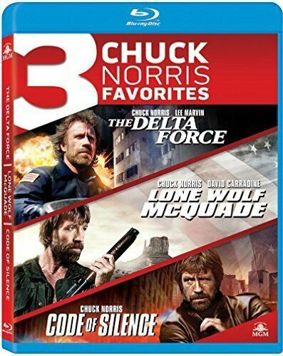 BRAND-NEW: Chuck Norris: Delta Force / Lone Wolf / Code of Silence (Blu-ray) 10z