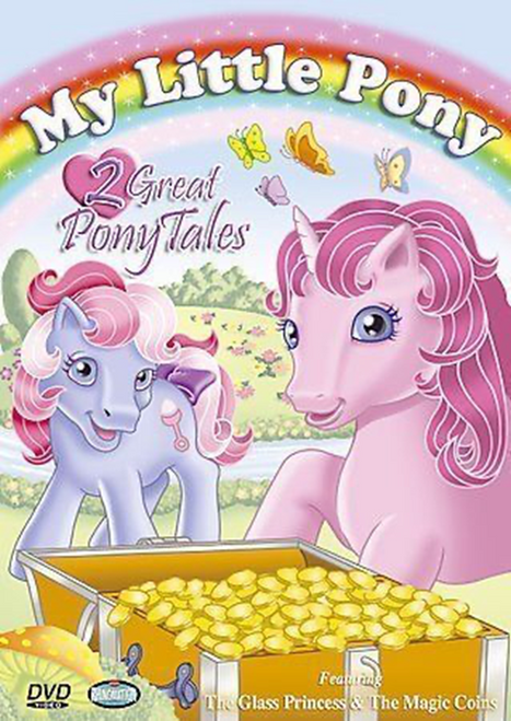 My Little Pony- 2 Great Pony Tales- Glass Princess & Magic Coins (DVD, 2006) 11z