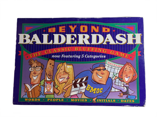 Beyond Balderdash The Classic Bluffing Game Featuring 5 Categories/COMPLETE 18z