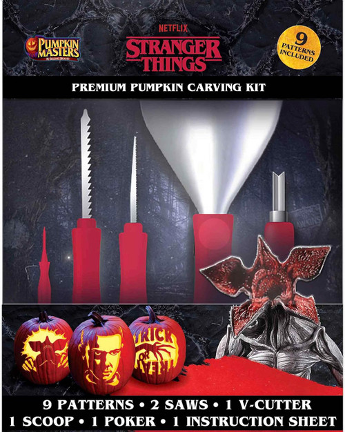 Pumpkin Masters Stranger Things PREMIUM Pumpkin Carving Kit w/Instructions 13z