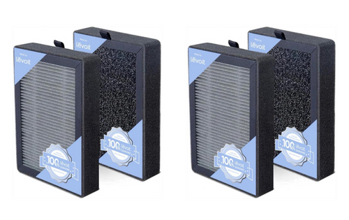4-PACK GENUINE Levoit Desktop True HEPA Air Purifier Filters LV-H128-RF 14z