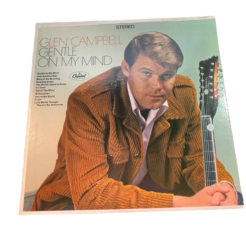 GLEN CAMPBELL "GENTLE ON MY MIND" ST-2809 LP VINYL RECORD - MINT CONDITION  12z