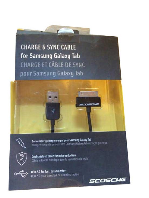 Scosche Charge and Sync Cable for samsung galaxy Tab