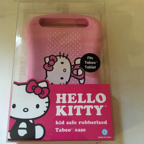 Tabeo Kid Safe Rubberized Case - Hello kitty fits tab tablet