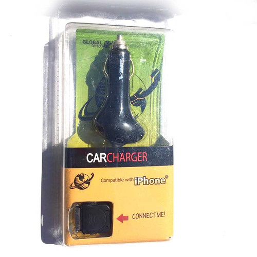 Global Direct Vibe Car Charger compatible with iPhone 4/4s/1g/3g/3gs
