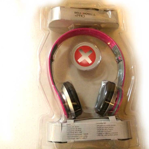 Bell Howell Pro Foldable Headphone PINK