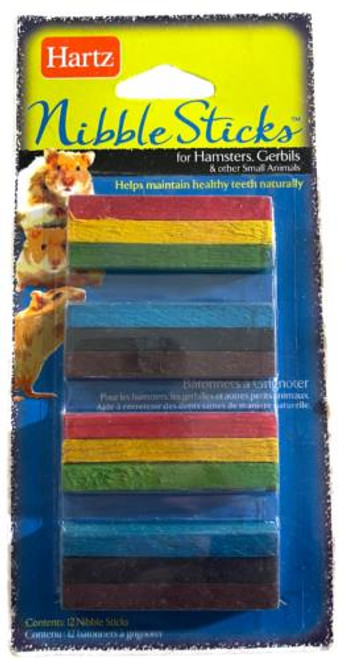 12-pk Hartz Colorful Nibble Sticks for Hamsters & Gerbils & Other Small Animals