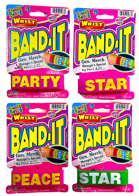 4pk Trendy Bendy Wrist Band-It - Series Two - Wear It!  Declare It!  Bracelets