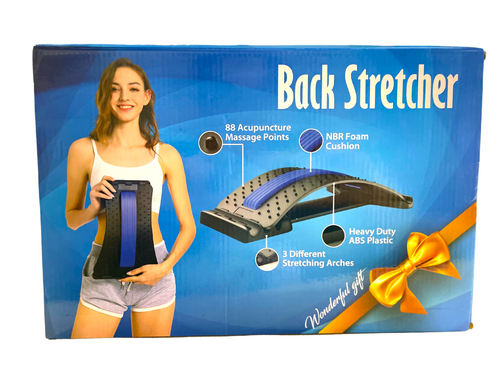 Back Stretcher / Cracker, Spine Board, Multi-Level Lower Upper Back Massager 17z