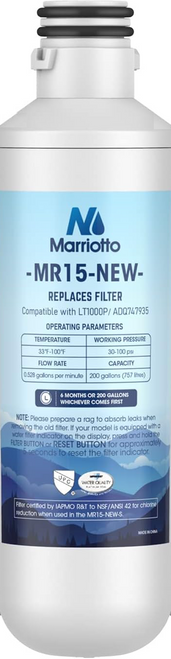 MARRIOTTO LT1000PC Refrigerator Water Filter ADQ747935 For LT1000PC, LT1000PC/PC