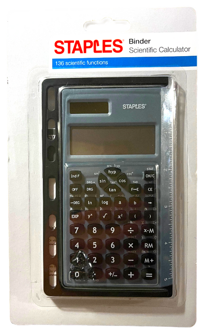 Staples Binder Scientific Calculator- 136 Scientific Functions/Quick Buttons 17z