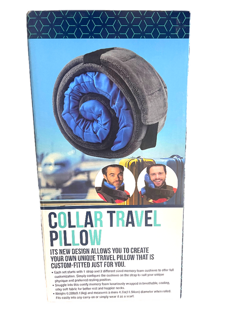 Collar Travel Pillow - Custom Fitted JUST FOR YOU!  See Photos, New Design 12z