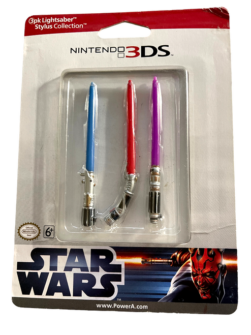 3pk Nintendo 3DS Star Wars Stylus Lightsaber Collection - PowerA - Sealed 14z