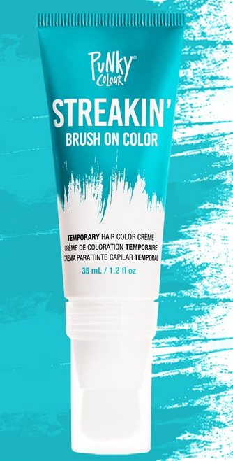 Punky Colour Streakin' Brush On Color - Teal - Temporary Color 1.2 fl oz/35ml 9z