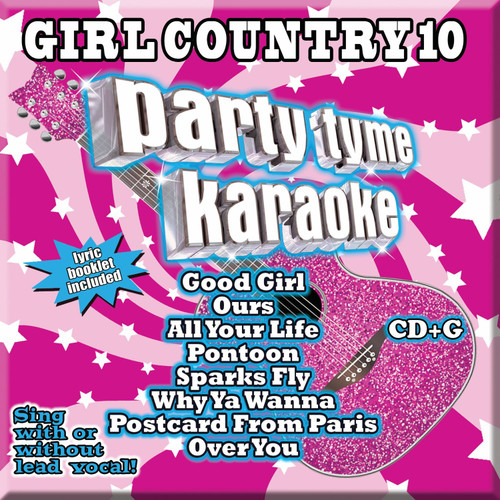 2012 Party Tyme Karaoke Girl Country 10 CD+G inc Taylor Swift, Carrie songs 13z