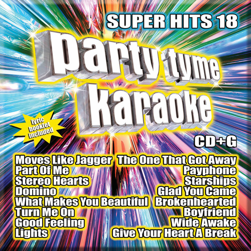 2012 Party Tyme Karaoke Super Hits 18 inc Katy Perry, Nicki Minaj songs 9z