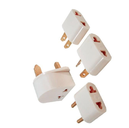 4 piece World Travel Electricity Plug Adaptors to use USA Device Overseas / 9z