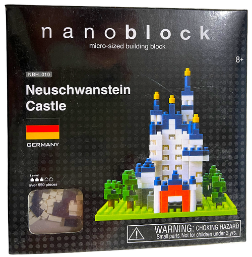 Nanoblock Neuschwanstein Castle Level 2 Micro Building Blocks 550 Pieces / 14z