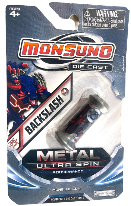 Monsuno Die Cast Metal Ultra Spin Performance Core BACKSLASH #06 Wave 2 / 13z