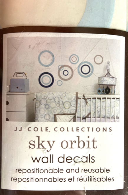 JJ Cole Collection Nursery Sky Orbit Wall Decals Repositionable & Reusable / 14z