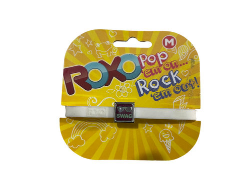12 Party Favors Pack of Roxo, Roxo Pop Charm, ID, AllerMates Wrist Bands 17z