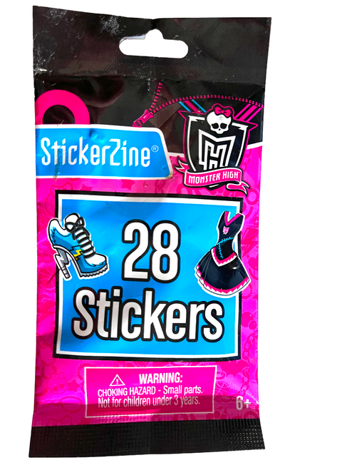 2010 BRAND-NEW SEALED VINTAGE Monster High 28-Sticker Pack Fashion Angels 11z