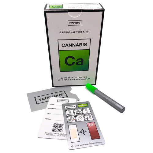 Verifique CANNABIS Personal Test Kit w/TWO Tests for Surfaces and Samples 9z