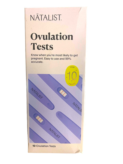 Natalist Ovulation Tests - 10 Count Box - Easy To Use - 99% Accurate/ 10z