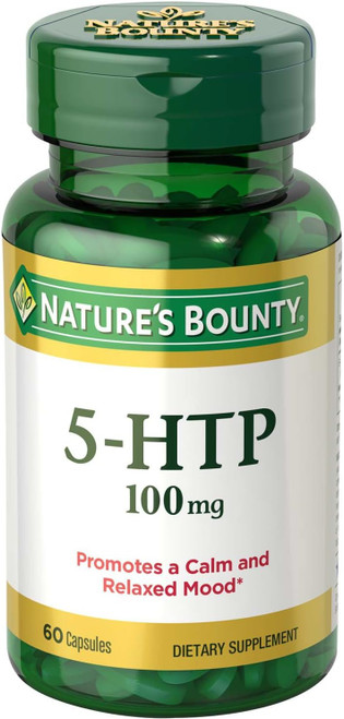 60 Capsules 100mg 5-HTP Natures Bounty Dietary Supplement Exp. 9/25 13z