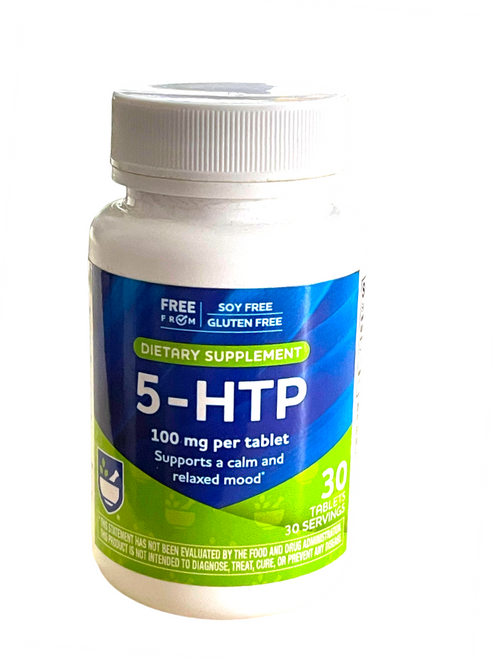 30 Tablets 100mg 5-HTP Rite Aid Pharmacy Dietary Supplement Exp. 1/25 13z