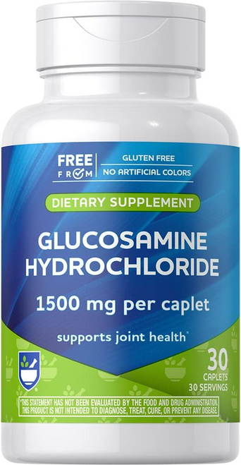 30 Tablets Glucosamine Hydrochloride 1500mg per Tablet - Supplement exp 6/26 9z