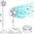 Portable Foldable Retractable Oscillating 9" Fan 7200mah Battery usbC NR pd 20z