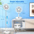 Portable Foldable Retractable Oscillating 9" Fan 7200mah Battery usbC NR pd 20z