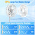 Portable Foldable Retractable Oscillating 9" Fan 7200mah Battery usbC NR pd 20z