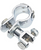 POLISHED CHROME Motorcycle Footpeg Front 1" - 1.25" (25-32mm) for Rest Pedal 12z