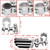 POLISHED CHROME Motorcycle Footpeg Front 1" - 1.25" (25-32mm) for Rest Pedal 12z
