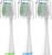 3pk FreGum Replacement Electric Toothbrush Heads WITH COVERS Color Coded 10z